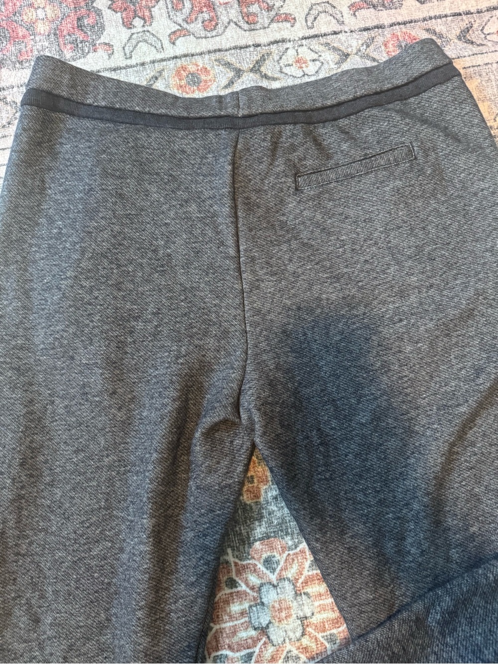 NWOT Vince Women’s Rib Cuff Jogger Sweatpants Heather Indigo Blue 100% Cotton M - Picture 11 of 11